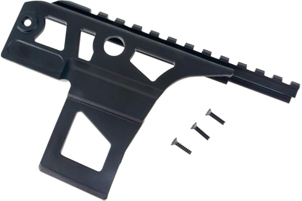 FOCUHUNTER AK Rail Montage Picatinny Weaver Portée Mount Montage sur Rail AK47 Monture côté Tactique Rail de portée Accessoires de Chasse compatibles avec Fixation sur Rail, Plein métal, Noir