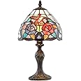 Unique Humming Bird Tiffany Lamp with Multi-Coloured Stained Glass Shade by Haysoms
