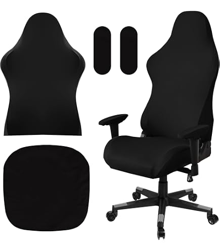 Housses De Chaise Gaming Lot De 4 Avec Accoudoirs - Polyester Élastique Extensible Game Style