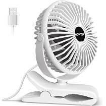 Mini ventilatore da tavolo USB con clip, silenzioso ventilatore da