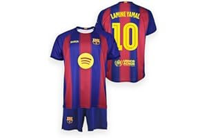 FCB FC Barcelona KIT Infantil LAMINE YAMAL 1ª Equipación 25/26 Réplica Oficial – Conjunto Niño con Nombre y Número