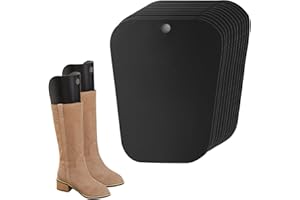 HOMURY 12 Stück (6 Paar) Stiefelspanner: Stiefelspanner Schwarz, 10 Zoll Stiefelform Einsätze, Wiederverwendbar, Stiefelspanner Damen, Hohe Stiefelstütze Unterstützung für Frauen (26 cm)