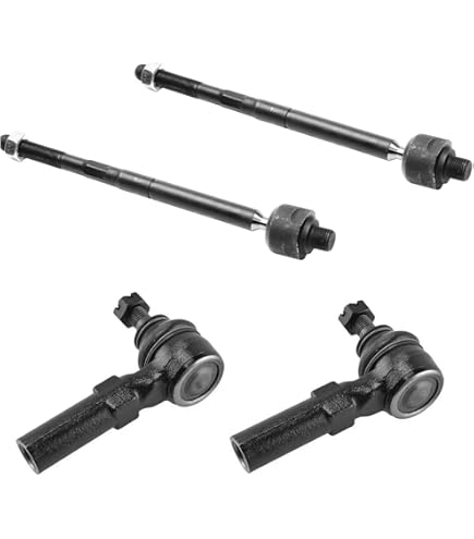 Detroit Axle - Front Inner Outer Tie Rods W/Rack Boots Sway Bars R - Foto 3