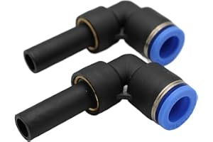 CNCTEC Lot de 2 raccords coudés pneumatiques 10 mm vers raccord de tuyau IQS 10 mm