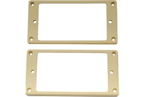 Musiclily Pro Guitarra Marco Pastilla Humbucker de Plástico Pickup Frame Rings para Guitarra Electrica, Negro