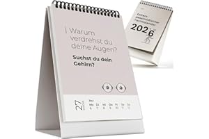 ‎MILULA STUDIOS Demotivierender Tischkalender 2026 – Lustiger Wochenkalender mit 52 unmotivierenden sarkastischen Sprüchen – Witziger Tischkalender Büro & Home Office – Geschenkidee für Kollegen, Freunde, Mitarbeiter