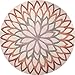 Produktbild ESPRIT Lotus Flower Moderner Markenteppich, Polyacryl, Orange, 150 x 150 x 1 cm
