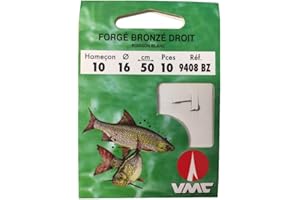 Hameçons montés Blanc forgé Droit par 10 - RAGOT