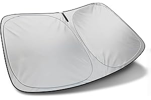 AutoTech Park Foldable Sunshade Compatible with 2014-2022 Ford Ecosport, UV Relfective and Easy Storage, Custom-fit Car Windshield Sun Shade