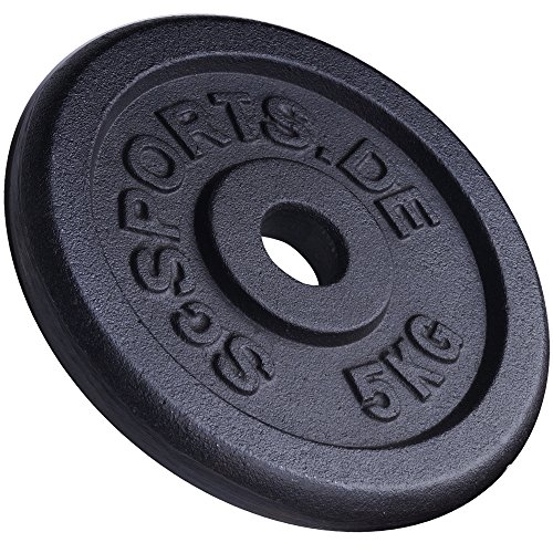 ScSPORTS 30 kg Hantelscheiben-Set Gusseisen 2 x 5 kg + 2 x 10 kg Gewichte 30/31 mm - 2
