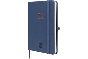 Finocam Mínimal Weekly Diary 18–Month | Weekly Diary | Blue | Weekly Planner. July 2026 to December 2027. International. Week-to-view diary