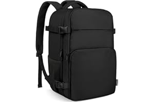 ZOMFELT for Ryanair Cabin Bags 40x20x25 Underseat, Travel Laptop Backpack Women Men Hand Luggage Bag, Travel Bag Underseat Cabin Carry on Bag for Airplanes, Work Backpack Rucksack for Easyjet, Black