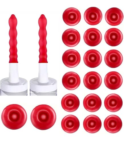 Tappi Per Cartucce Di Silicone E Sigillante - Set Da 3, Rossi, Riutilizzabili, Stampati In 3D, Compatibili Con Standard