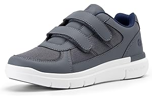 FitVille Chaussures Larges pour Hommes Basket Scratch Confortables Chaussures de Marche pour Pieds Sensibles