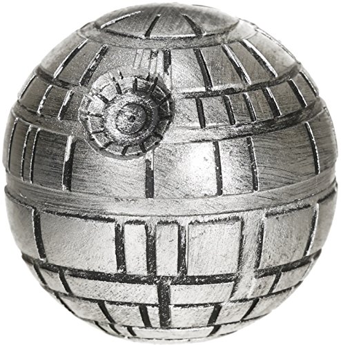 Weed Grinder im Todesstern Style aus Metall, Kräutermühle mit Pollensieb, Gewürzmühle im Death Star Design, 3-Teilig aus Aluminium mit Zinklegierung, Verpackt in Eleganter Geschenkbox