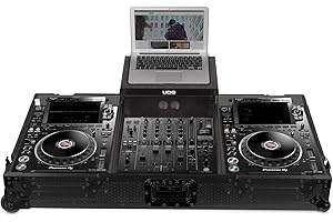 UDG GEAR Ultimate Flight Case Set Pioneer CDJ-3000/900NXS2 Nero Plus Laptop & Ruote, U91074BL