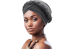 DRESHOW Chapeaux d'hiver pour Femmes Balaclava Knit Beanie Skull Cap avec Cordon de Serrage Chapeau écharpe à Capuche
