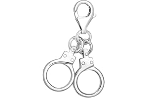 Quiges 925 Sterling Silver Classic Portrets Clip On Lobster Clasp Charm Pendant