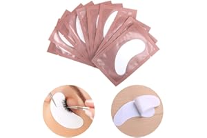 Arison Lashes Eye Gel Pads 50 Pairs Eyelash Extension Under Eye Gel Patches Lint Free Eye Patches with Smooth Front Side and Collagen Back Side Eye Pads for Individual Eyelash Extension (Pink)