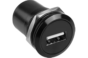 QIANRENON USB2.0 na USB B gwintowany stały adapter drukarki USB 2.0 żeński na USB typu B żeńskie złącze do montażu panelowego, okrągłe złącze danych, do komputera laptopa, skanera drukarki przenośny dysk twardy