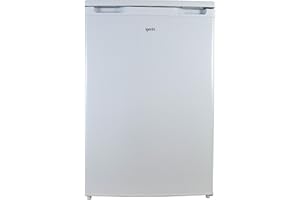 Igenix IG255W Food Fridge with 2 Adjustable Glass Shelves, 1 Salad Drawer with Top Shelf, Reversible Door, 136 Litre Capacity, 55 cm Wide, White [Energy Class A+]