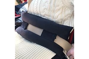 D. Cozy Hysterectomy Pillow Post Abdominal Surgery Seatbelt Pillows with Pocket Myomectomy Comfort Cushion for Tummy Tuck C-Section Belly Incision Recovery Gifts Women Patients, Black Velvet, 1 Count