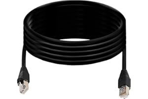 QIANRENON RJ50 10P10C Cat 5E 26AWG Cavo Maschio a Maschio Spina Cristallo Modulare con Connettori Schermatura per Stampa Laser Apparecchiature di Controllo Industriale,3m/10 Ft