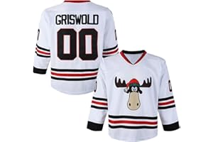 MADJUS Men's Clark #00 Griswold Movie Hockey Jersey Stitched X-Mas Christmas Vacation