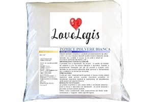 LOVELEGIS Poudre de pierre ponce naturelle - 6/0 sio2 - restauration et finition de meubles - charge pour résines - 1kg