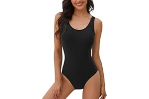 heekpek Maillot de Bain Femme 1 Pieces Elégant Monokini Push up Maillot Une pièce Dégradé de Couleur Amincissant Dos Nu Bikini per Bain de Soleil Piscine Sport Plage