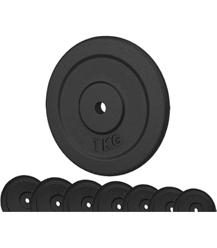 wuuhoo® piastre di peso Manuel 27/29mm - pesi per bilanciere set di 2, pesi per
