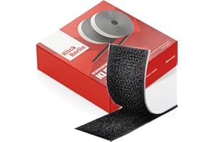 ‎KLICK BERLIN Klick Berlin Velcro Tape Self-Adhesive Narrow 1.6 cm x 1 m Velcro Tape Sticks to Many Surfaces Velcro Fastener 16 mm Wide 1 Metre Long Black
