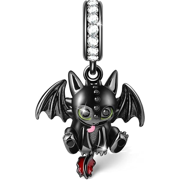 Drachenzähmen Leicht Gemacht Halskette | Tagschatten Drachen Anhänger Metall