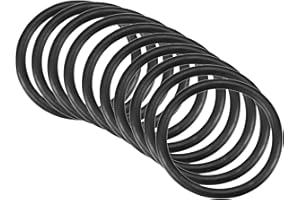 QUARKZMAN 55mm x 45mm x 5mm Nitrilo Goma Juntas Tóricas x 10uds Redondo Junta Arandela para Grifo Plomería Reparación Sellado Conexión [Negro]