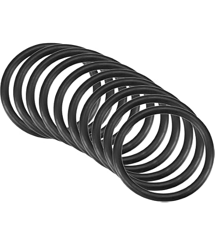 Sourcing Map Lot De 10 Joints Toriques Nitrile - 60x50x5 Mm - Caoutchouc NBR - Joint D'étanchéité Rond - Dureté 70A