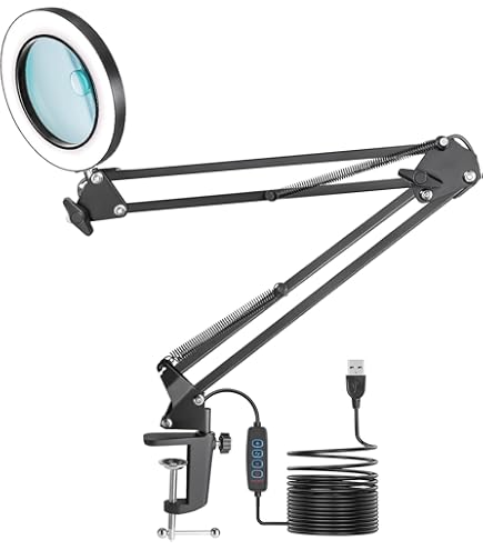 YGiTK LED Vergrotende Bureaulamp 8x Vergrotende Lamp Met Klem en EU