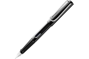 Lamy DB19678 - Penna stilografica con pennino fine, modello Safari, colore: nero