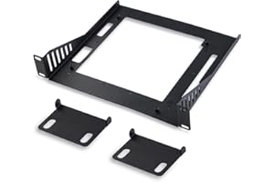 ‎GEEEKPI GeeekPi DeskPi RackMate Akcesoria Mini ITX Shelf 10-calowa półka 1U do montażu na stałe we wszystkich standardowych 10-calowych stojakach i szafach sieciowych, tacę można wyposażyć w DeskPi Super6C