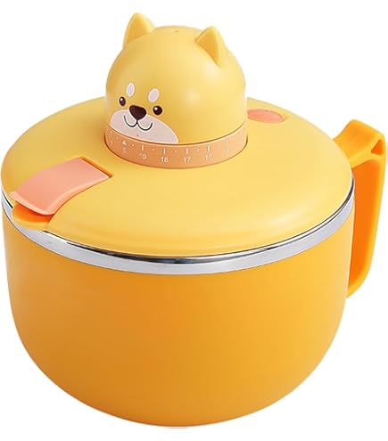 VEGOATY Ramen Schüssel 1200ml - Edelstahl Mit Timer