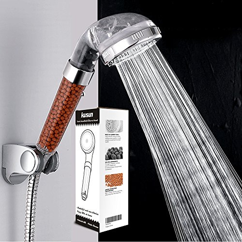 Kusun® Handbrause Hoher Druck Wasserspar dusche duschkopf Ionenfilter Wassereinsparung Ionic Shower Filter Chlor Filtration Showerhead
