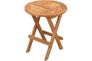 ‎KAI WIECHMANN Kai Wiechmann Klapptisch Beistelltisch rund Gartentisch klappbar Balkontisch 40 cm