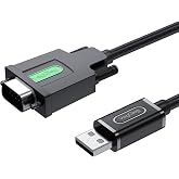 VegGieg USB 2.0 to RS232 DB9 PL2303 Chip Converter Adapter Cable 1.5 Meters