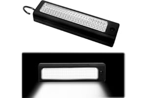 QKHCABLE 72 LED Ultra Bright Work Light, Portable Battery Powered Inspection Lights Strong Magnetic Torch Lamp with Hanging Hook for Fishing, Shed Camping, Attic, DIY, Household, Workshop Emergency Lighting