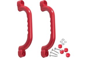 Garden Games Safety Grab Handles Set of 2 with Finger Grips Ideal for a Climbing Frame, Den, Tree House or Playhouse