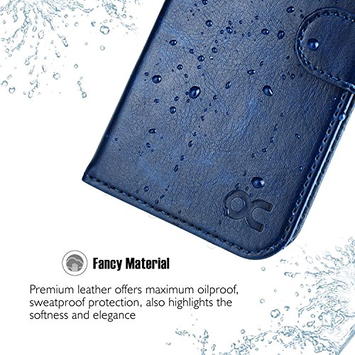 OCASE iPhone 6 Case iPhone 6S Case [Screen Protector Included] Wallet Leather Case For Apple iPhone 6/6S Devices - Blue