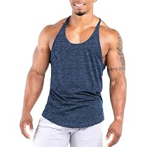 GYMLEADER Canottiera Uomo Allenamento – Retro A Y, Tessuto 65% Cotone 35% Poliestere, Traspirante, Vestibilità Comoda, Per Palestra E Fitness
