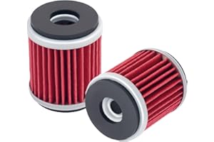 Road Passion 2*Filtre à huile Compatible avec YAMAHA Xt250 249 2020/ Mt-125 125 2015-2020/ YZFR125A ABS 125 2016-2019/ Yz450fx 449 2015-2019/ Yz450f 449 2009-2019/ YZ250F 60th Anniversary Ed.250 2016