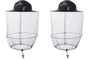 HunterBee Lot de 2 Chapeaux d'apiculture avec moustiquaire - Chapeau d'apiculteur
