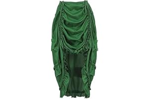 Grebrafan Steampunk Skirt for Corset Women Show Girl Pirate Skirts Party Clubwear Vintage