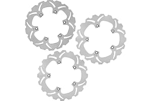 TARAZON 3 Discos de Freno Delantero Trasero para Yamaha XP500 T-MAX TMAX scooter 2004-2007